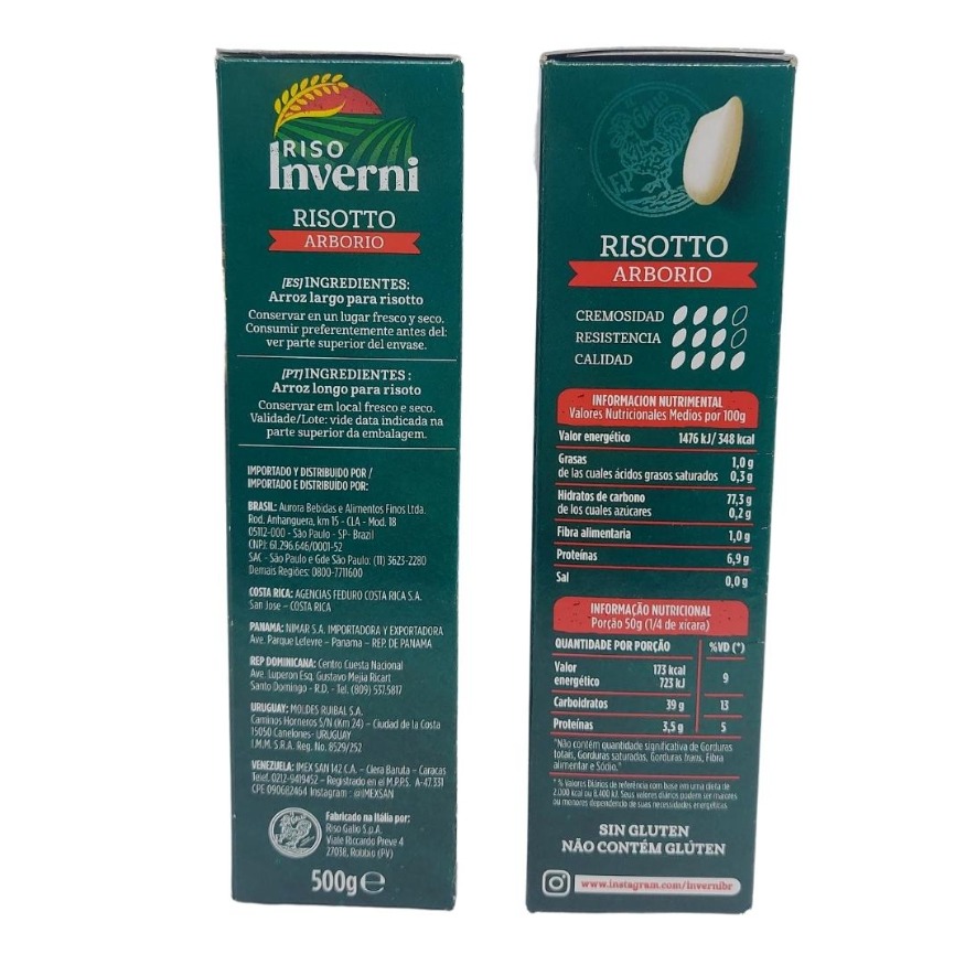 ARROZ INVERNI ARBORIO PARA RISOTTO