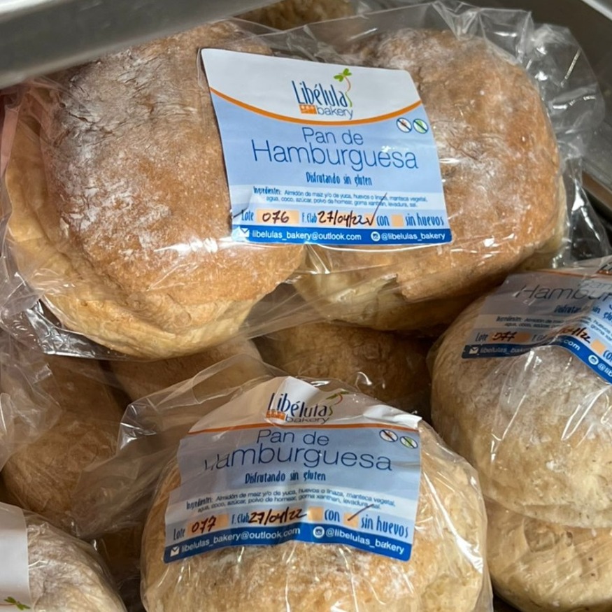 PAN DE HAMBURGUESAS SIN GLUTEN CON HUEVO
