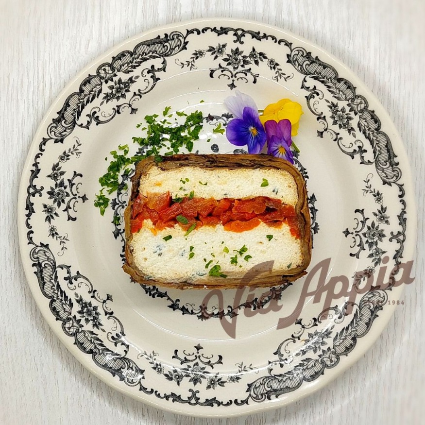 TERRINA DE VEGETALES Y QUESO DE CABRA