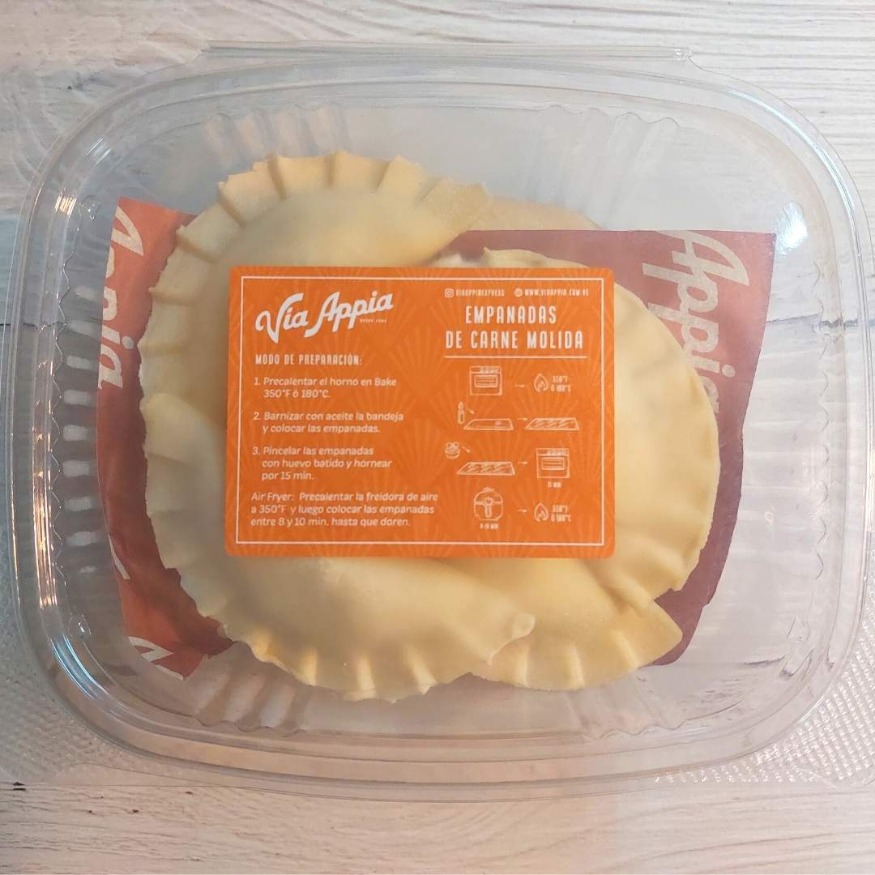 MINI EMPANADAS DE TRIGO RELLENAS CON CARNE MOLIDA