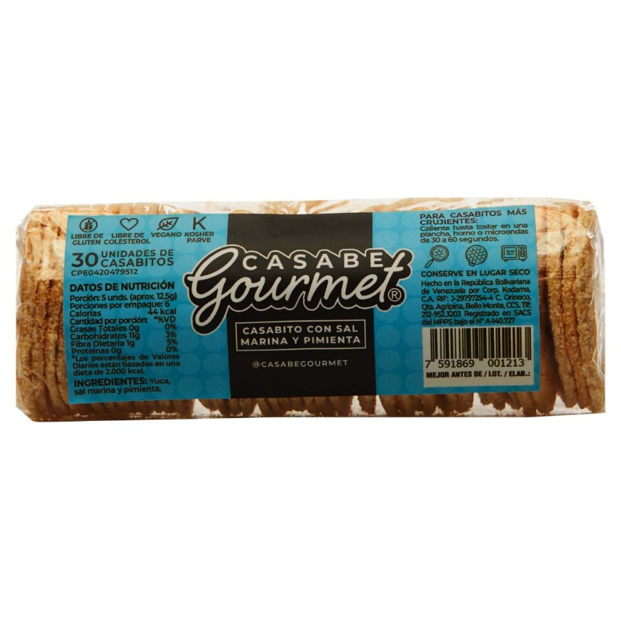 CASABITO GOURMET CON SAL MARINA Y PIMIENTA