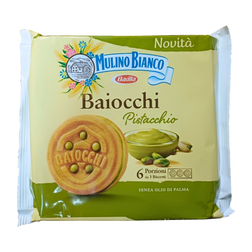 BAIOCCHI GALLETAS RELLENAS DE CREMA DE PISTACHO