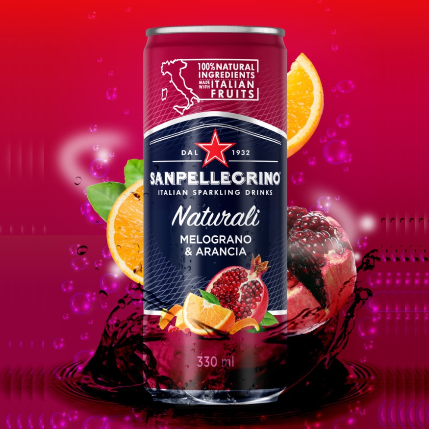 GASEOSA DE NARANJA Y GRANADA SAN PELLEGRINO