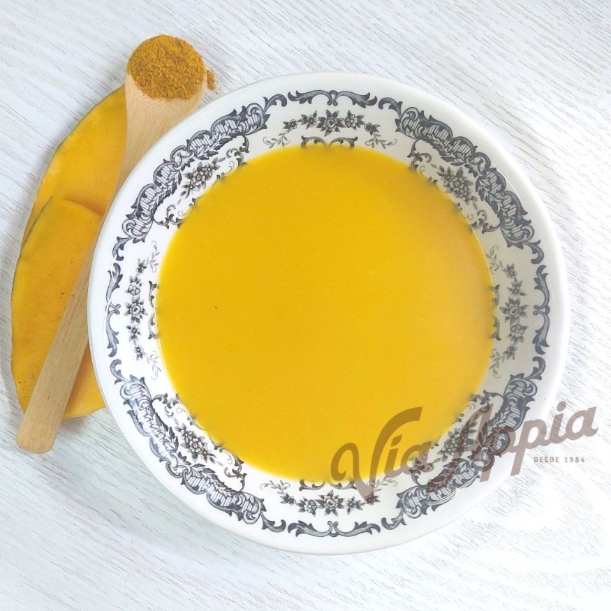 CREMA DE AUYAMA  CON CURRY 1 RACIÓN