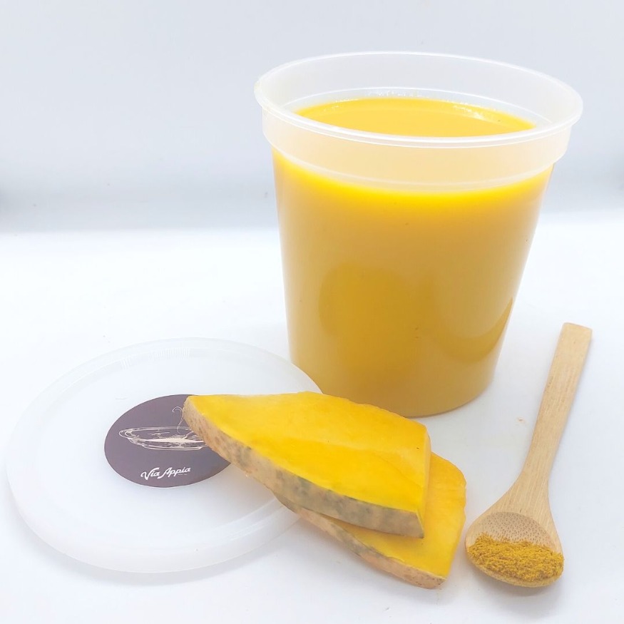 CREMA DE AUYAMA  CON CURRY 2 RACIONES