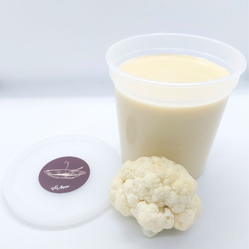 CREMA DE COLIFLOR CON MANZANAS VERDES 2 RACIONES