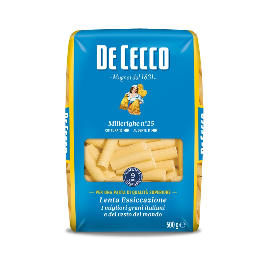 PASTA DE CECCO MILLERIGHE NRO 25