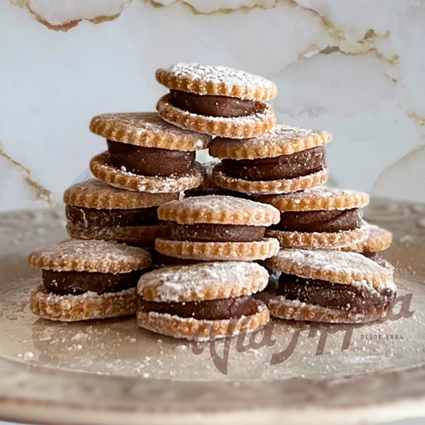MINI ALFAJORES DE CHOCOLATE