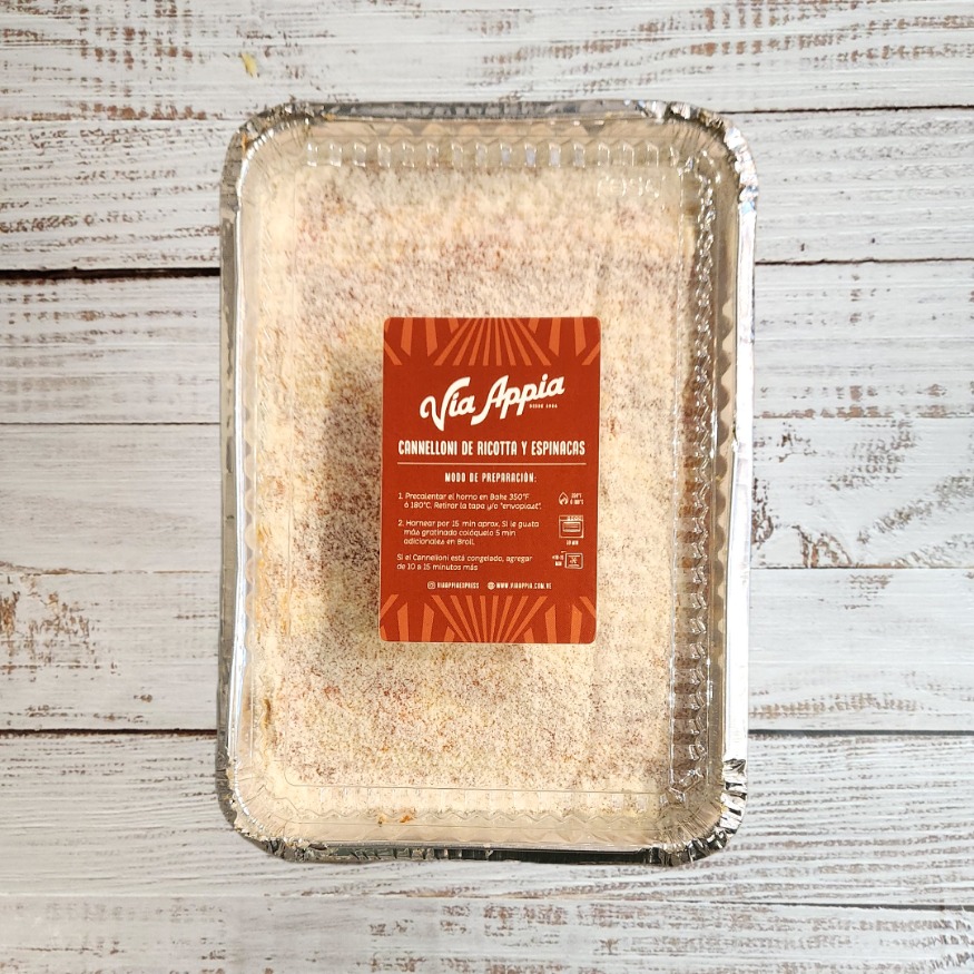 CANNELLONI DE RICOTTA Y ESPINACAS