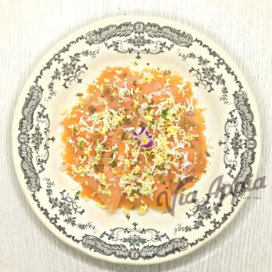 CARPACCIO DE SALMÓN AHUMADO NORUEGO