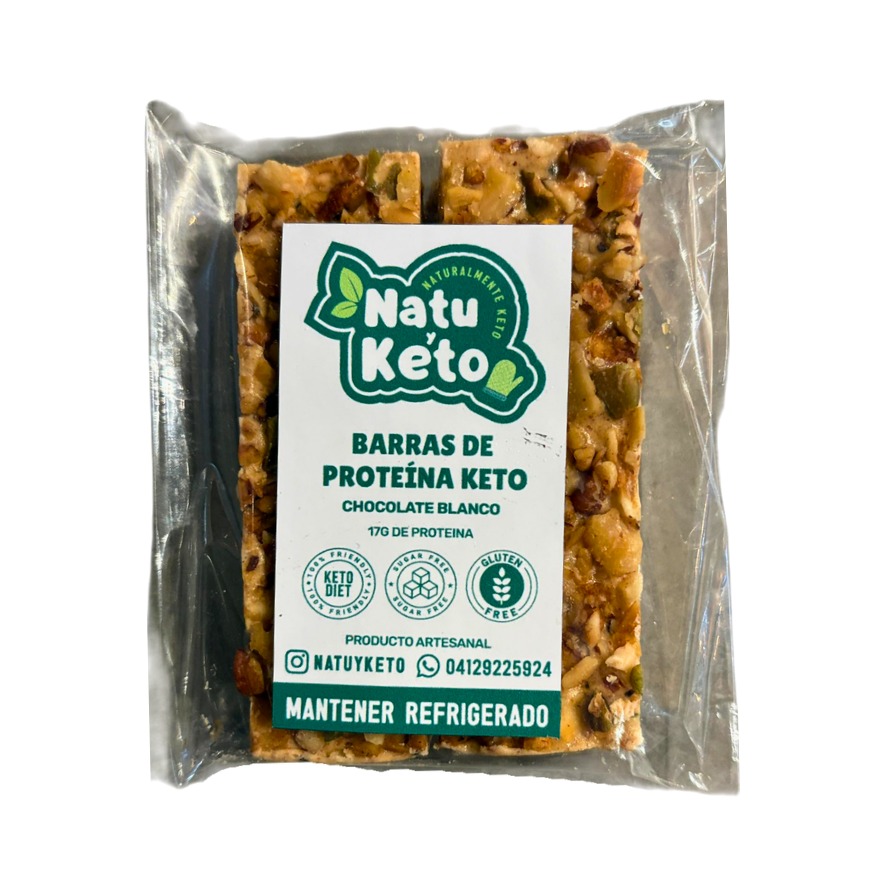 BARRA DE PROTEÍNA CHOCO BLANCO NATU KETO