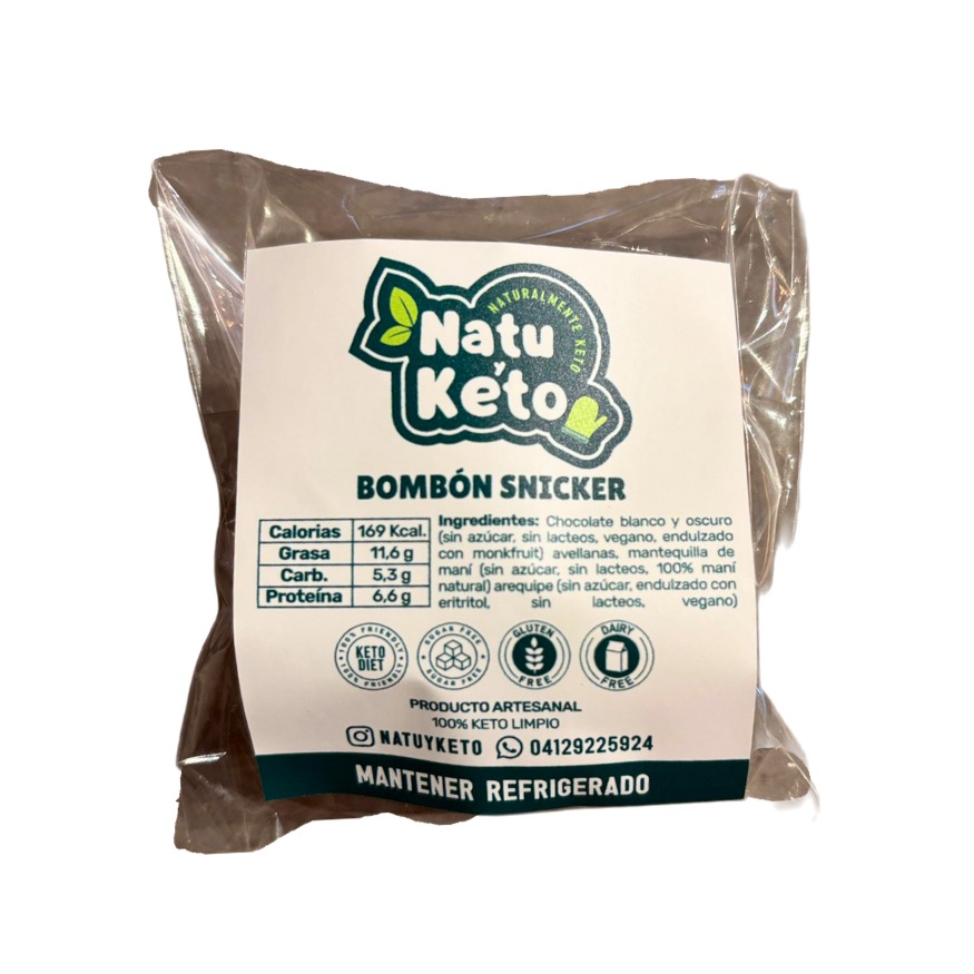 BOMBÓN SNICKER NATU KETO